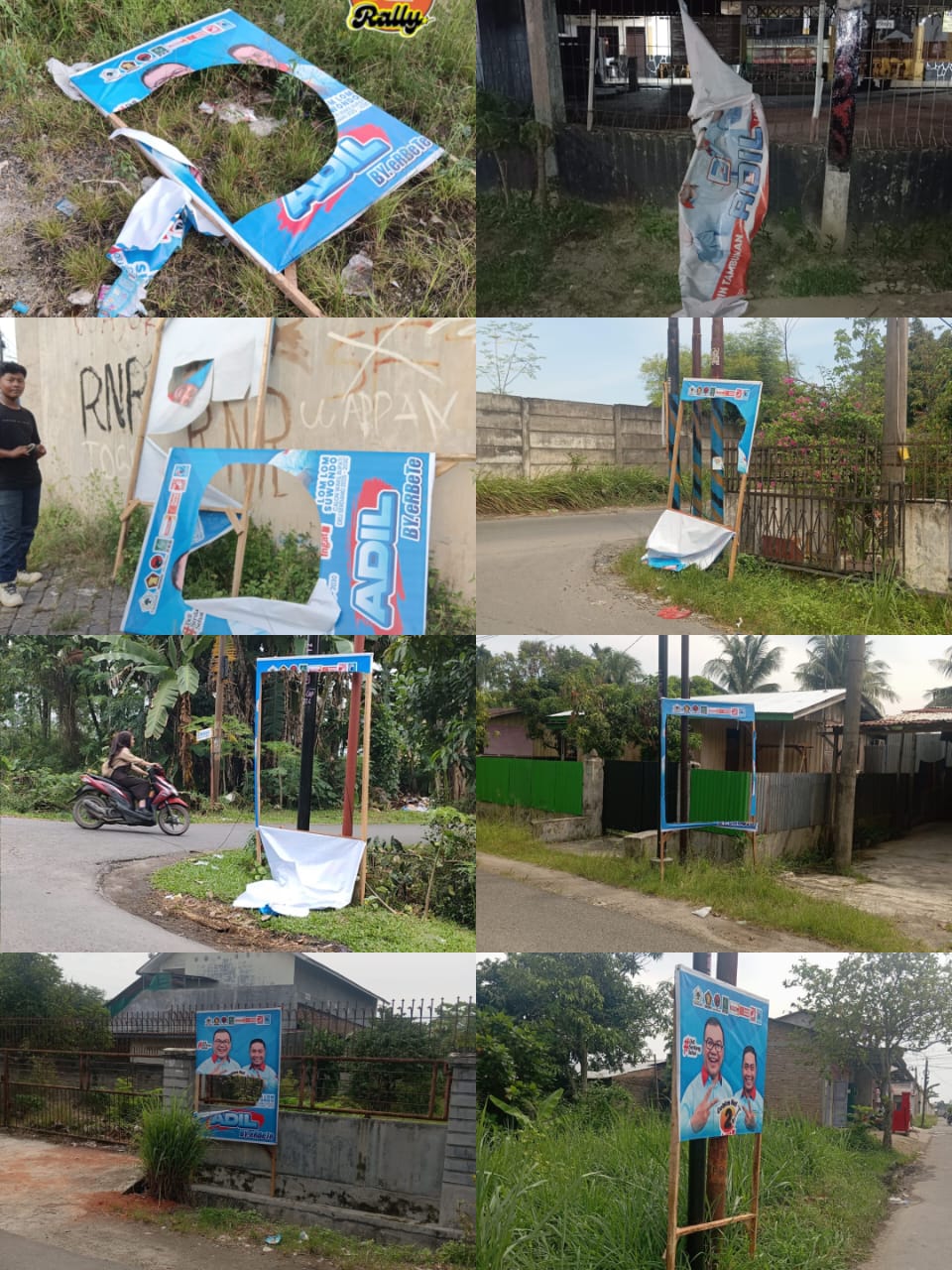 Perusakan Baliho ADIL Semakin Masif