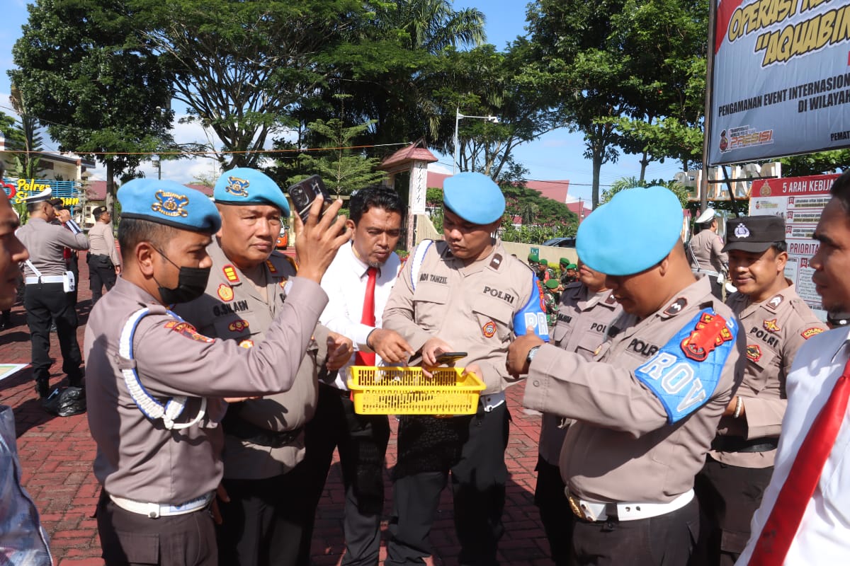 Polres Simalungun Gelar Razia Mendadak HP Personel,