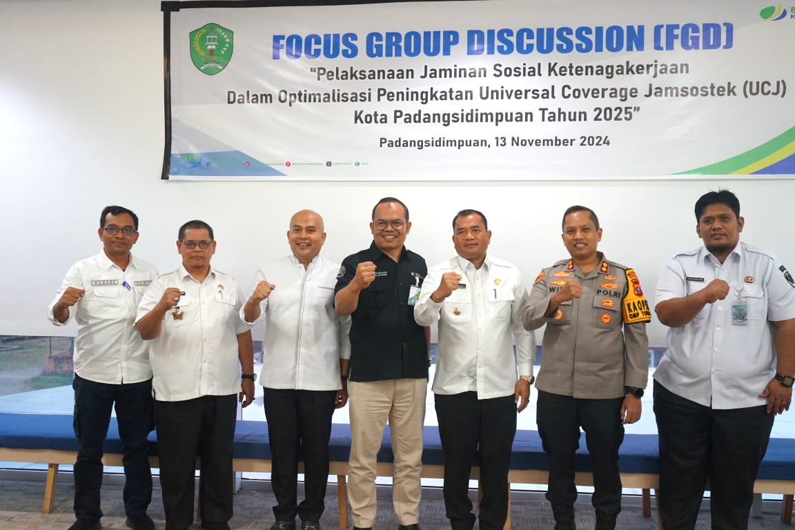 BPJS Ketenagakerjaan P.Sidimpuan-Forkopimda Bahas Peningkatan Universal Coverage Jamsostek