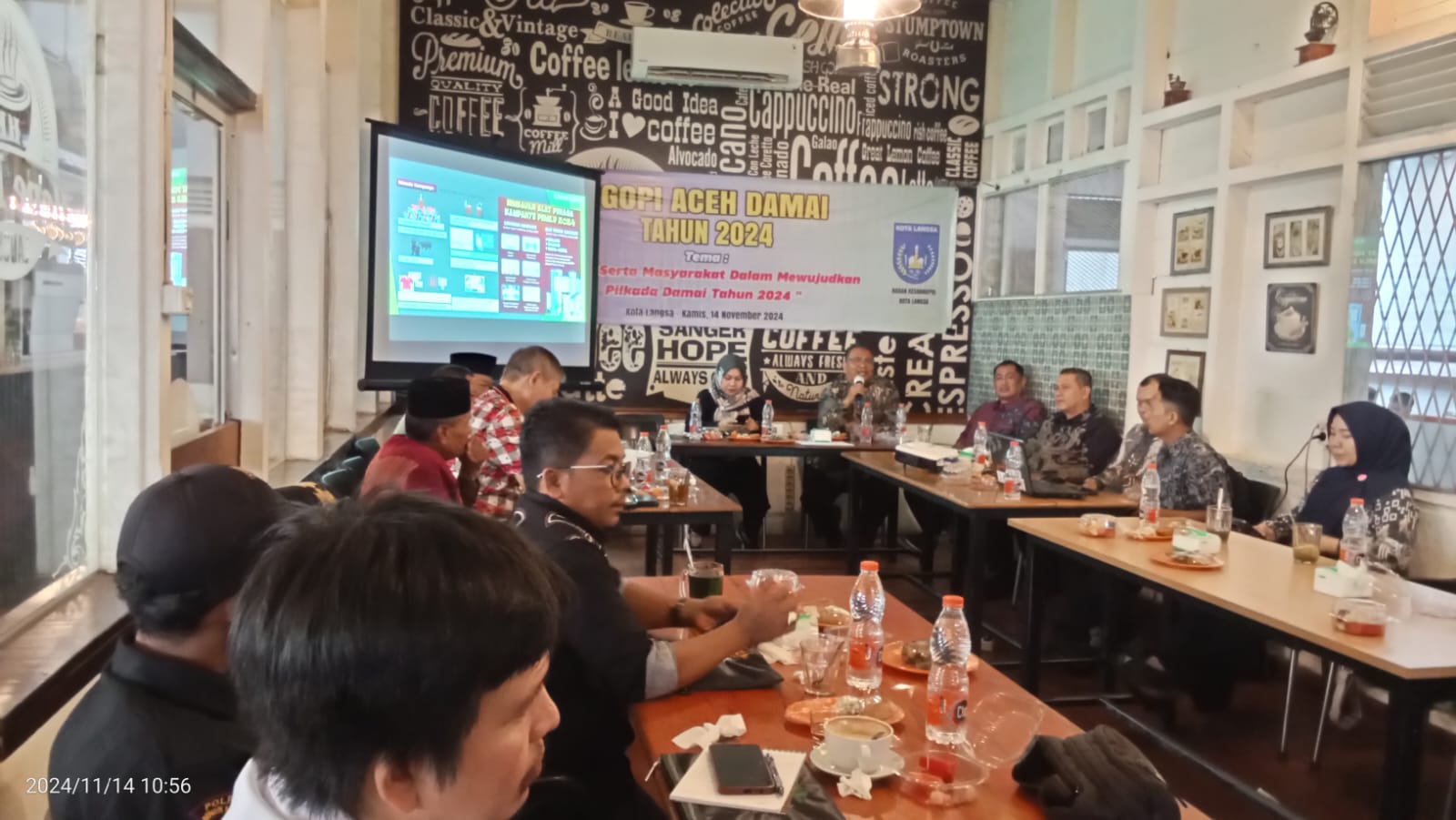 Kesbangpol Langsa 'Ngopi Aceh Damai' Bahas Pilkada Damai