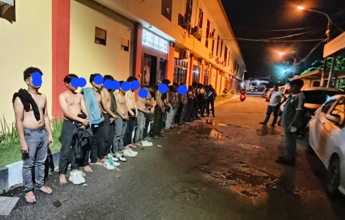 21 Orang Geng Motor Beserta 16 Sepeda Motor Diamankan Polresta Deliserdang