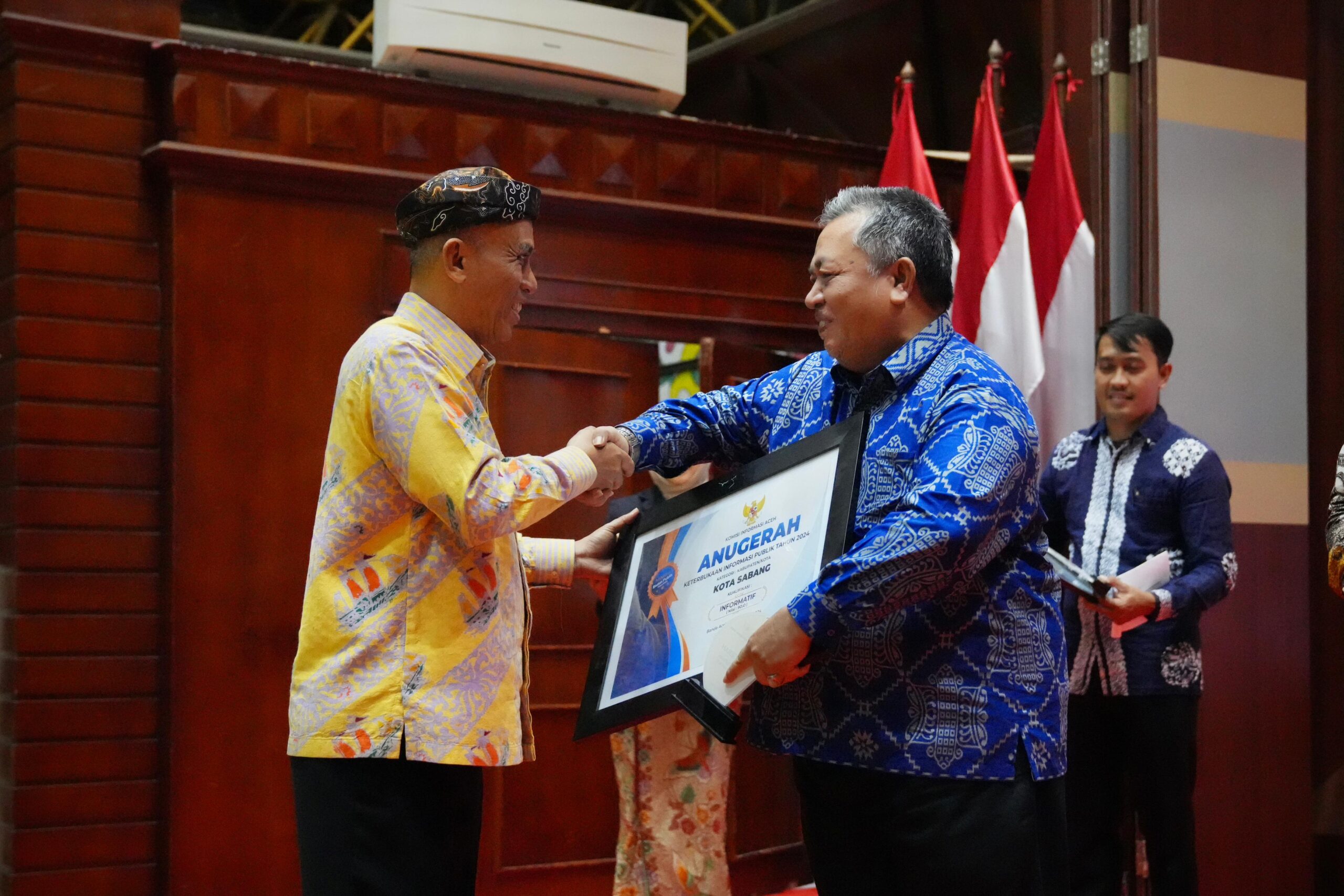 Sabang Mendapat Penghargaan Keterbukaan Informasi Publik 2024