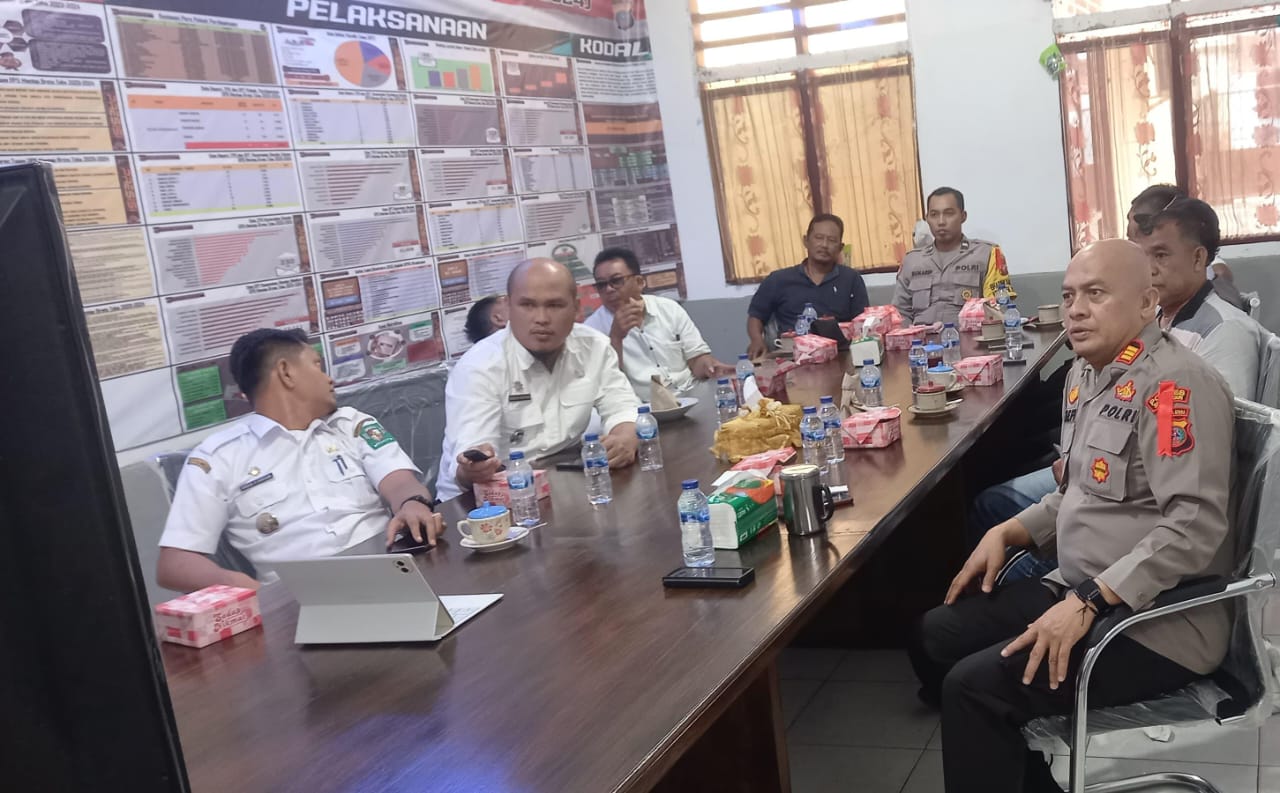 Polsek Perdagangan Bersama 3 Camat Ikuti Launching Posko Presisi Ketahanan Pangan