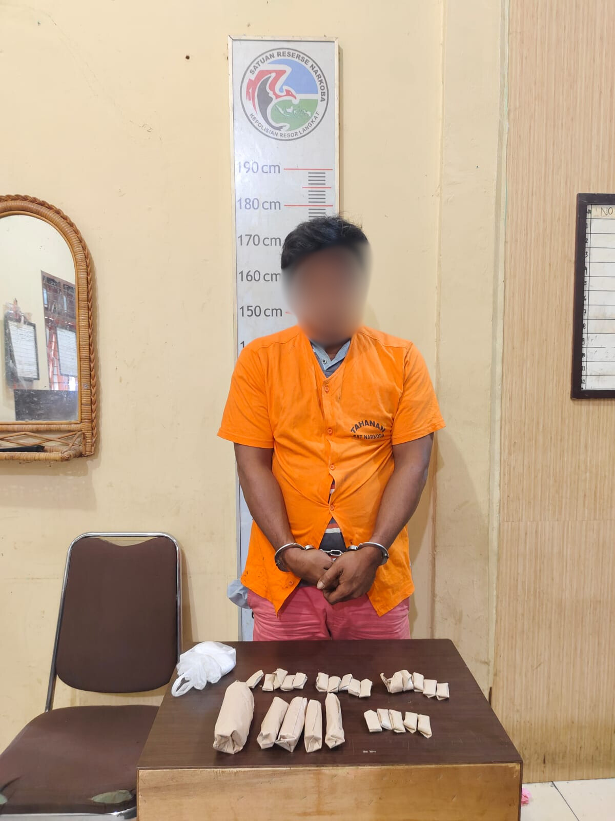 Sat Narkoba Polres Langkat Amankan Terduga Pelaku Narkotika