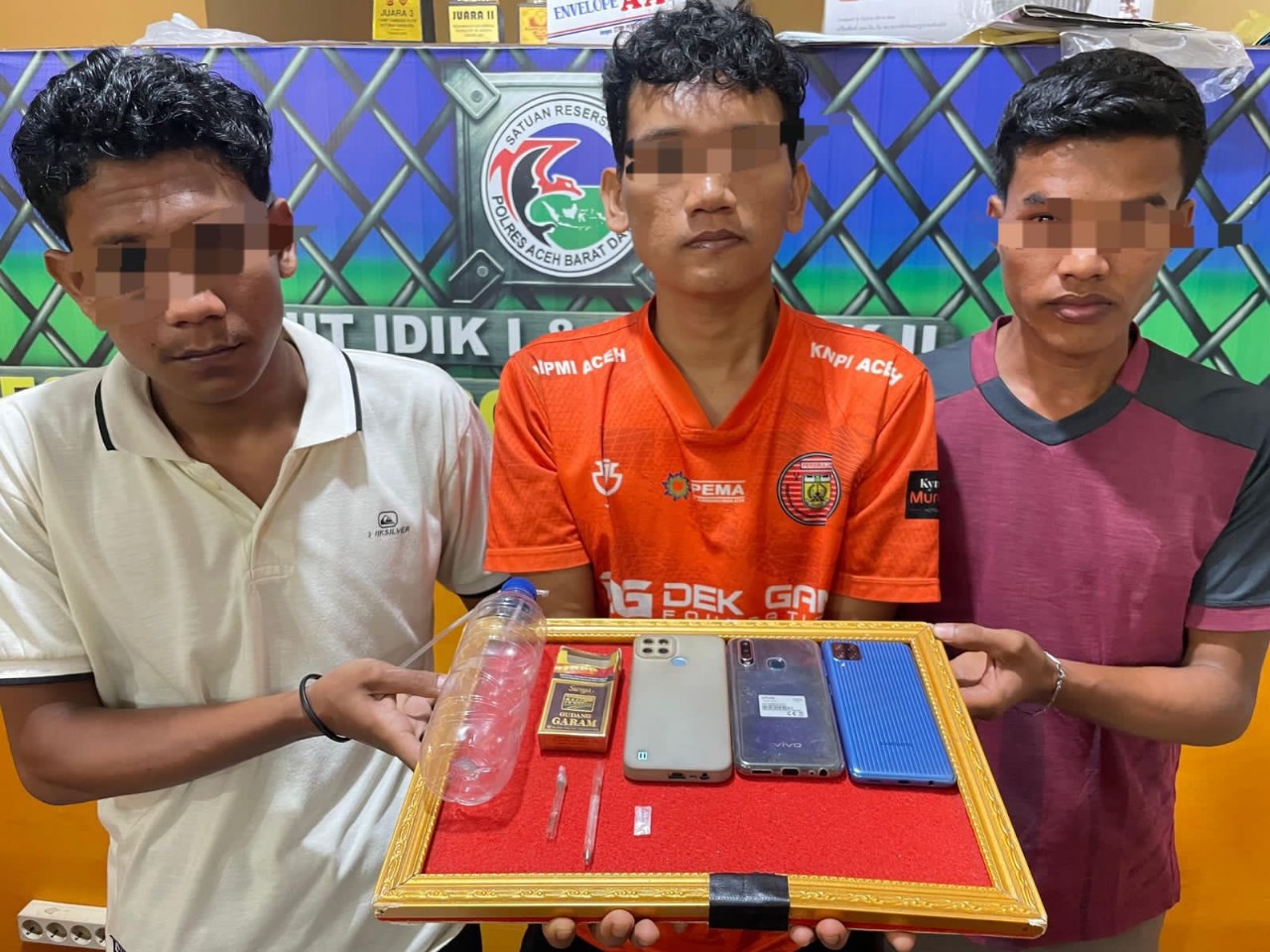 Dalam Semalam, Sat Resnarkoba Polres Abdya Amankan 4 Pelaku Penyalahgunaan Narkoba