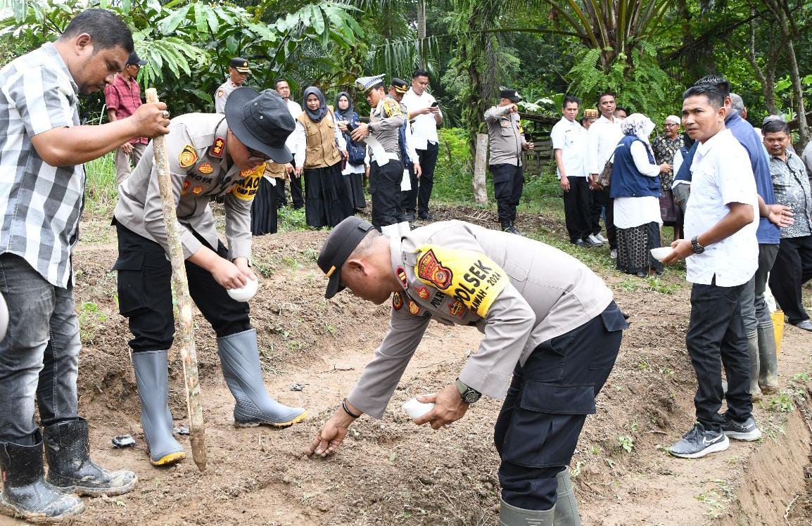 Dukung Asta Cita, Polres Aceh Timur Launching Gugus Tugas Polri Ketahanan Pangan