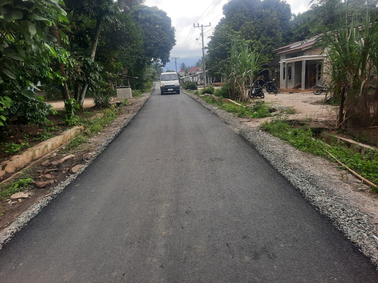 Warga Desa Tinokkah Sergai Nikmati Jalan Mulus