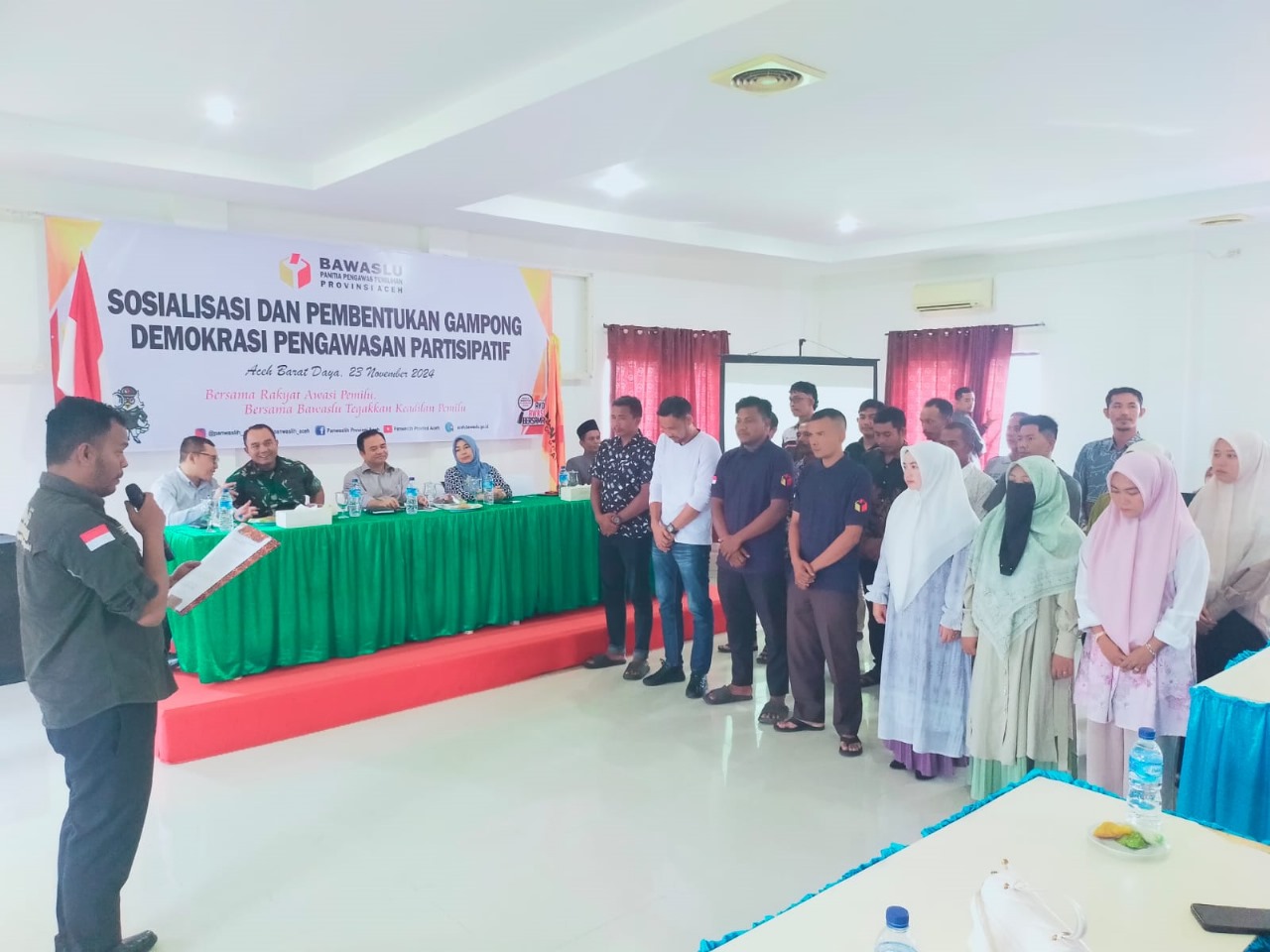 Blang Padang Abdya Dikukuhkan Sebagai Desa Demokrasi Pengawasan Partisipatif