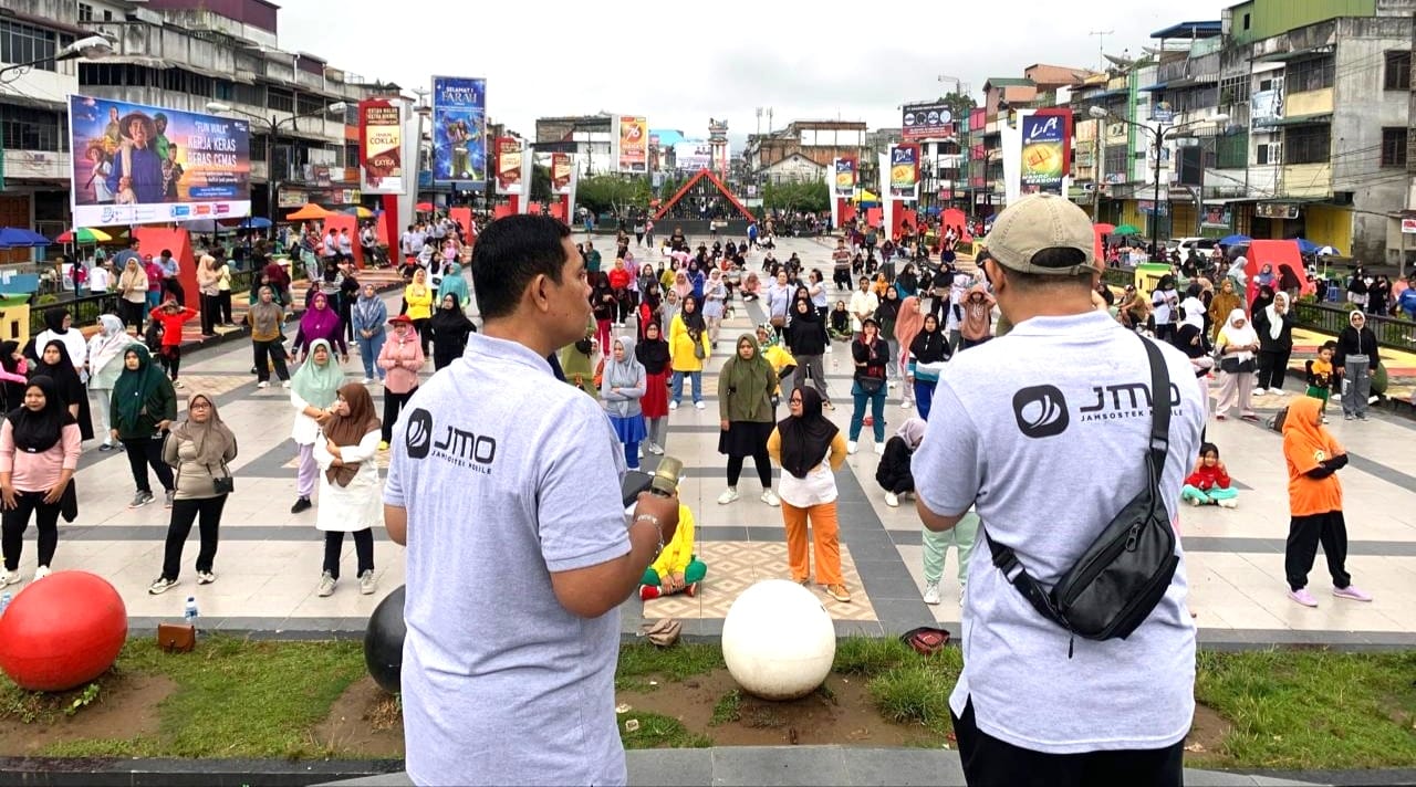 Warga Antusias Hadiri Sosialisasi BPJS Ketenagakerjaan Di CFD Padangsidimpuan