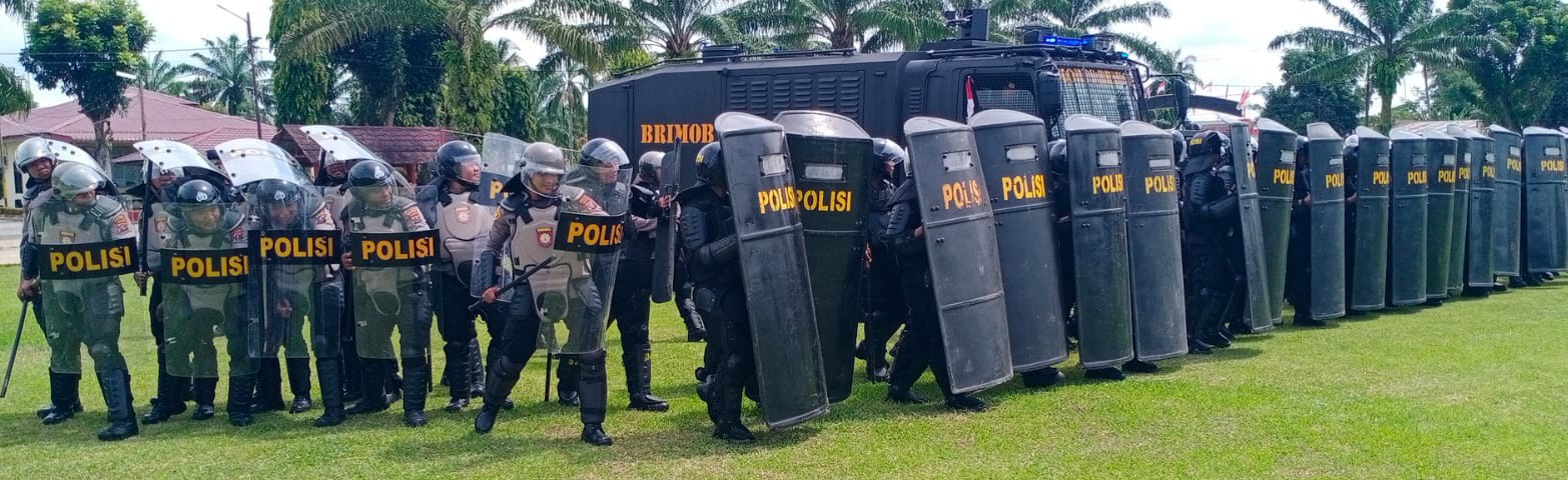 Samapta Polres P. Siantar Ikut Latihan Dalmas