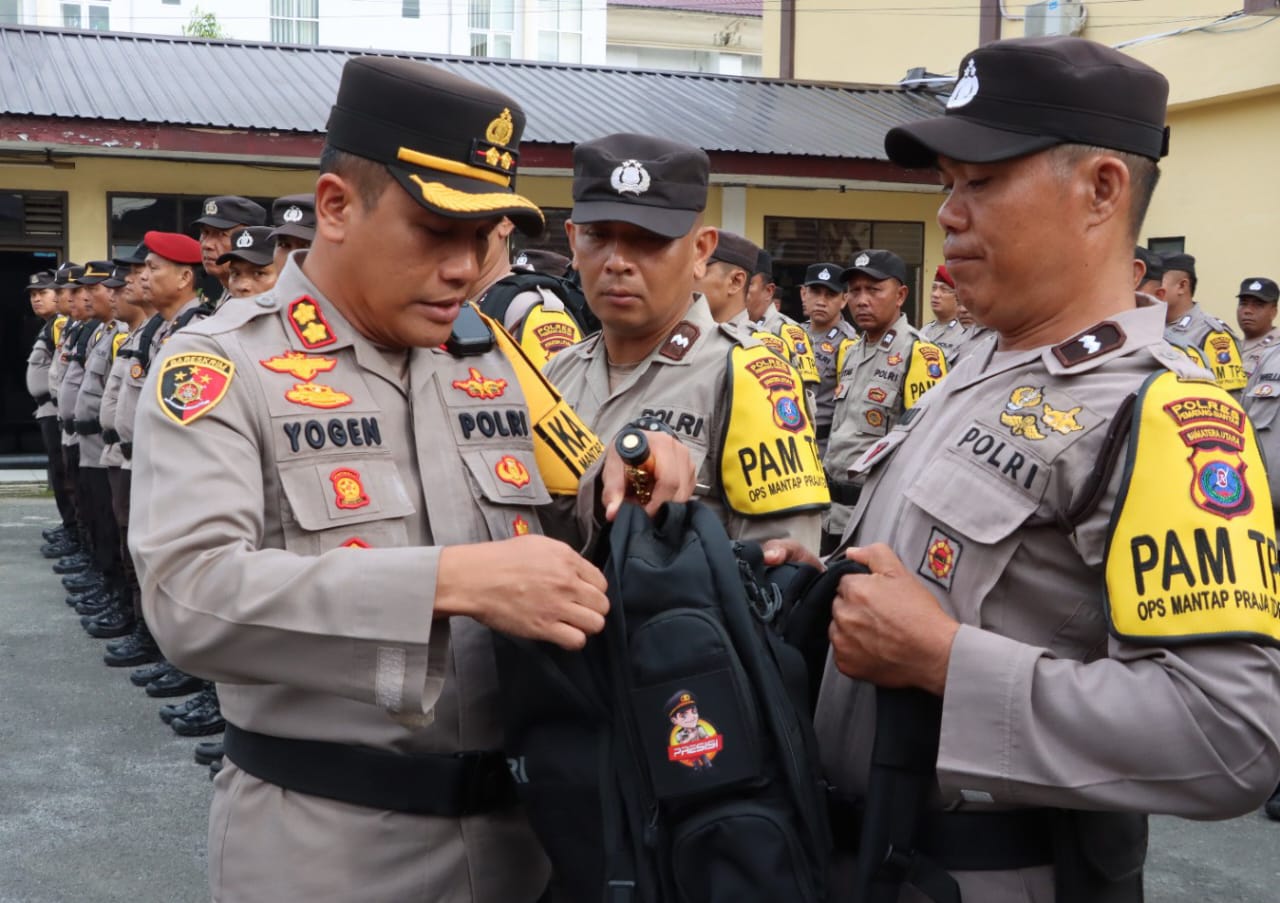 Polres P. Siantar Kerahkan 150 Personel Amankan 411 TPS