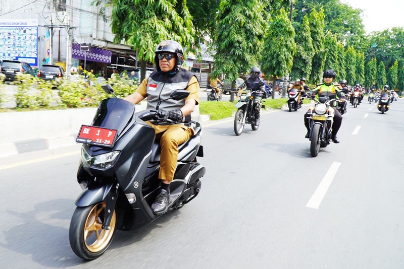 Pj Bupati Langkat Pimpin Patroli Pastikan Pilkada Aman, Tertib Dan Damai