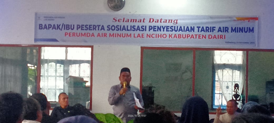 Perumda Lae Nciho Sosialisasikan Penyesuaian Tarif Air Minum