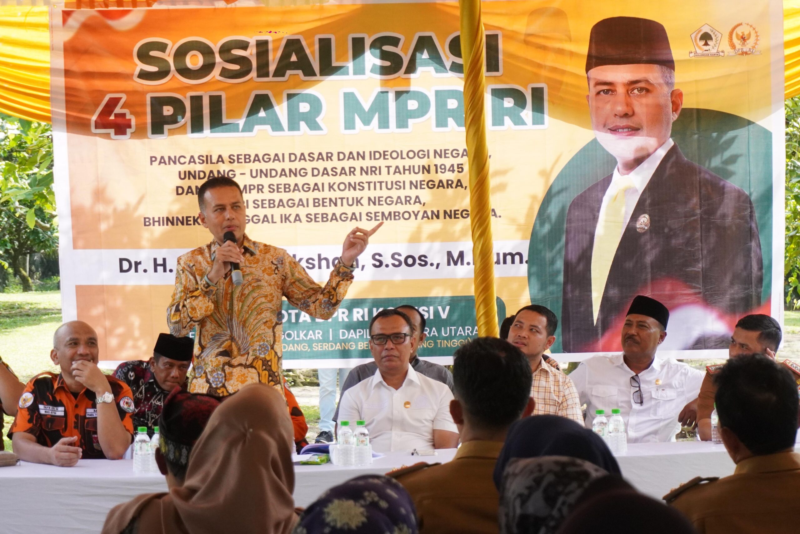 Warga Apresiasi Sosialisasi 4 Pilar Kebangsaan Oleh Musa Rajekshah