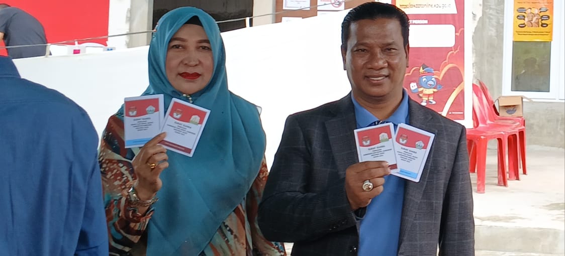 Anggota Komisi V DPR RI, HRD Nyoblos Di Cot Gapu