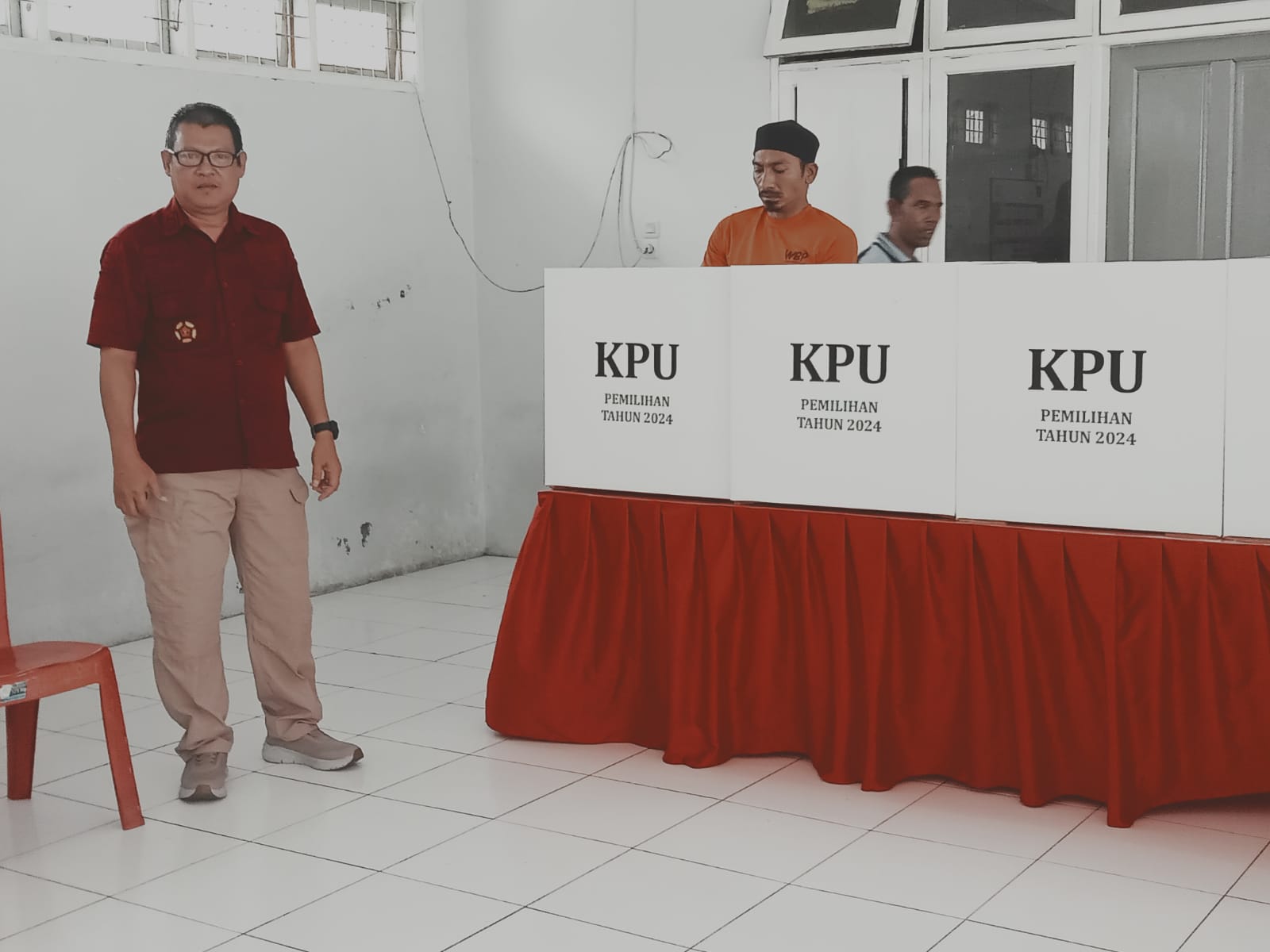 521 Napi LP Lhokseumawe Nyoblos Dengan Tertib Dan Aman