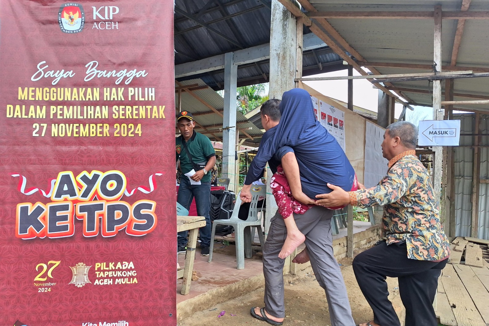 Di Aceh Timur, Antusias Pemilih Ke TPS Tinggi