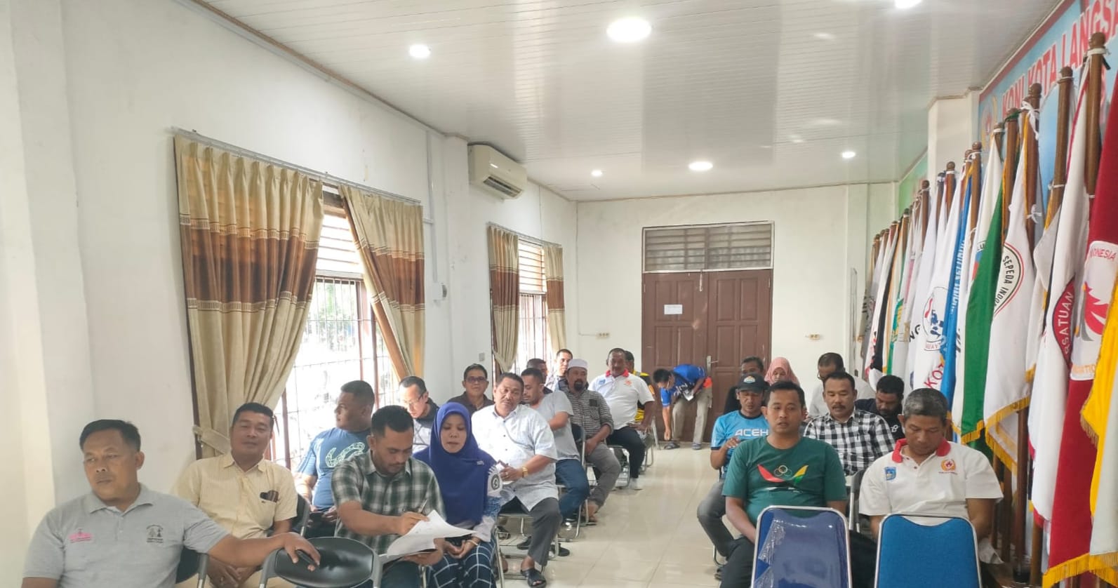 KONI Langsa Rapat Persiapan Jelang Musorkot