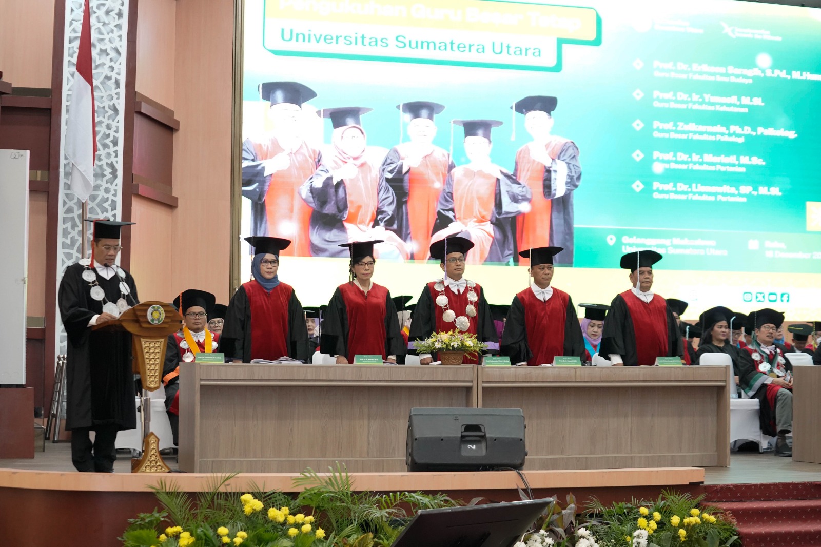 USU Kukuhkan Lima Guru Besar : Dorong Transformasi Akademik Dan Kontribusi Global
