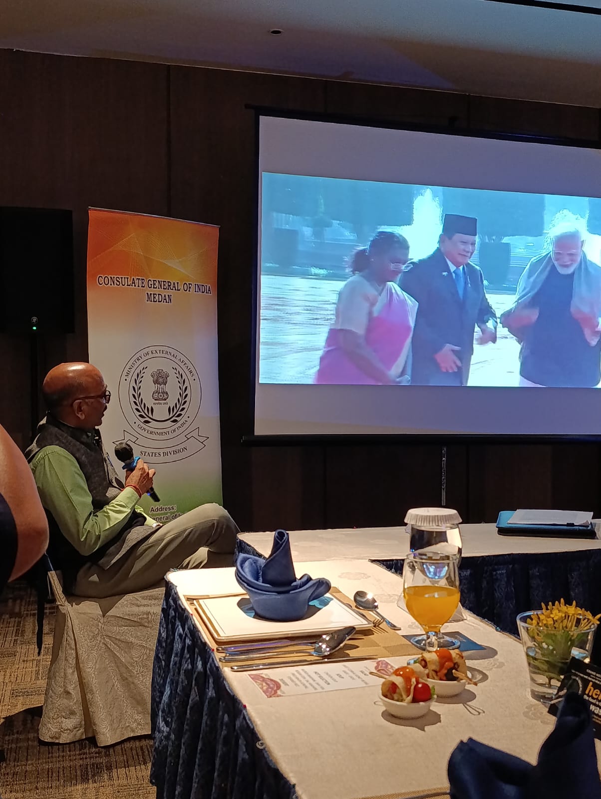 Konjen India Di Medan Silaturahmi Dengan Media, Hubungan Dua Negara Cukup Baik