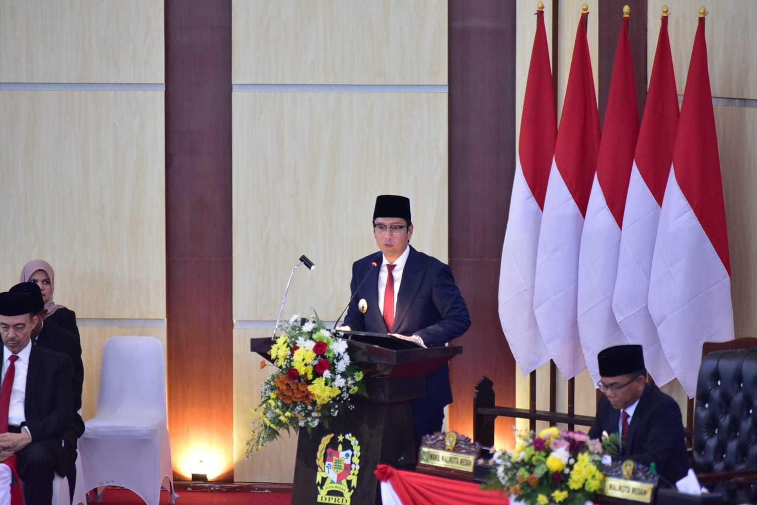 Wali Kota Medan Rico Tri Putra Bayu Waas Sampaikan Pidato Perdana di Rapat Paripurna DPRD Medan