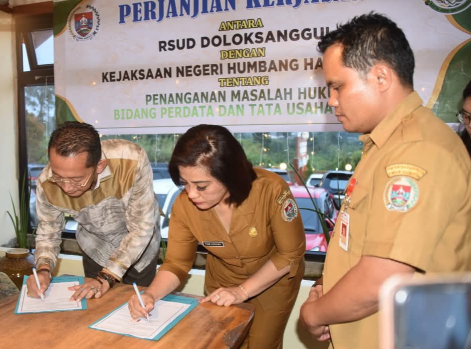 Cegah Pelanggaran Hukum, RSUD Doloksanggul-Kajari Humbahas Jalin MoU