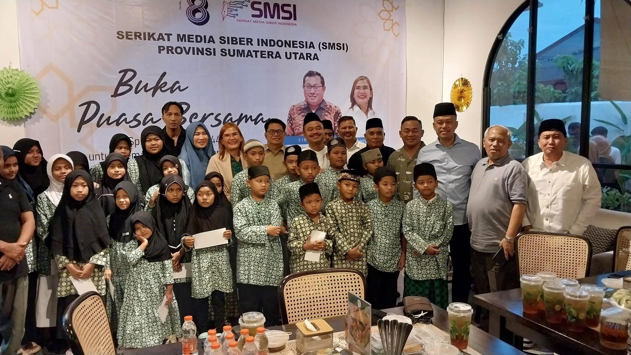 SMSI Sumut Buka Puasa Bersama Anak Yatim