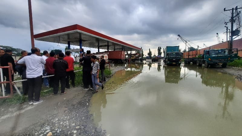Bermasalah PBG Dan AMDAL, Komisi IV  Sidak SPBU Simpang Pintu Tol Belawan