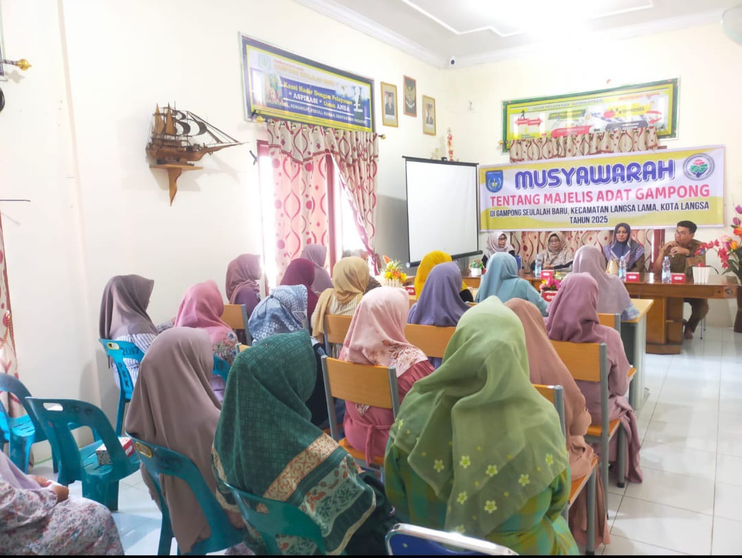 Sosialisasi Peradilan Adat Dan Musyawarah Majelis Adat Digelar Di Gampong Seulalah Baru