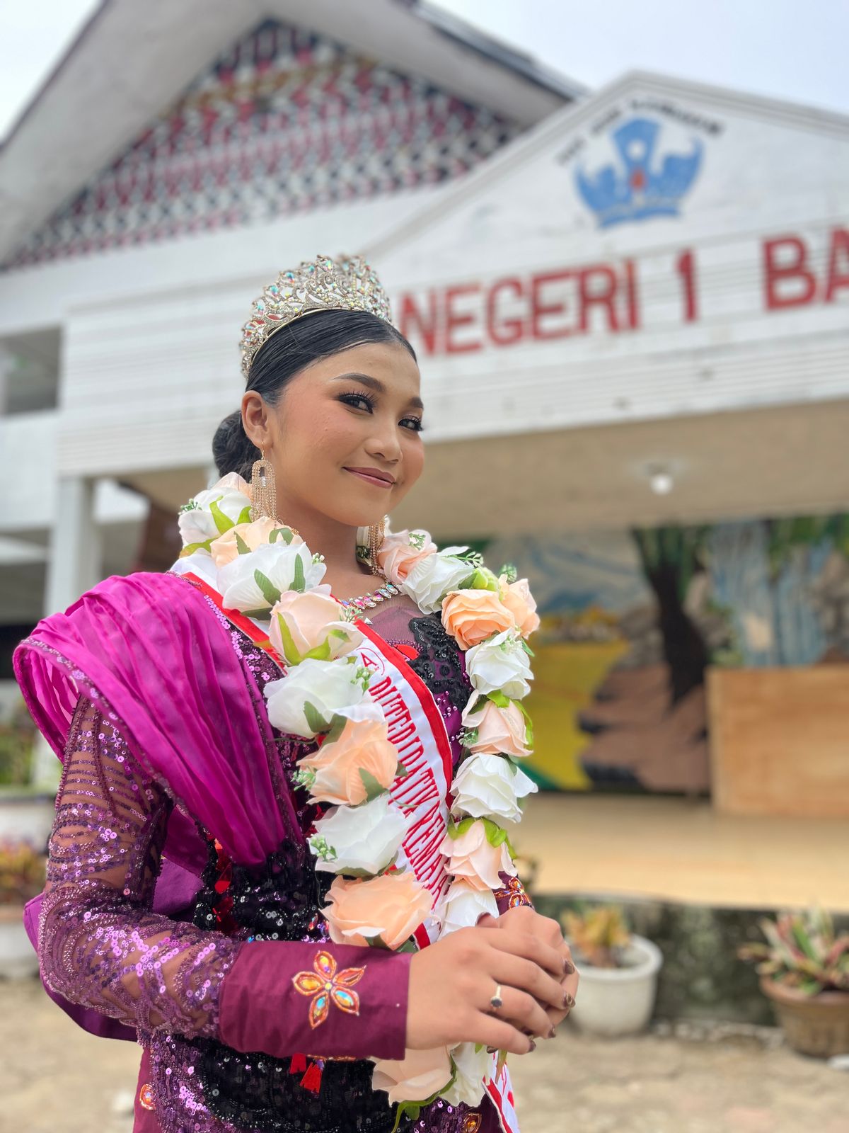 Zaskia, Juara 1 Putri Winner Batik Remaja Tingkat Provsu Dapat Apresiasi Dari Bupati Palas