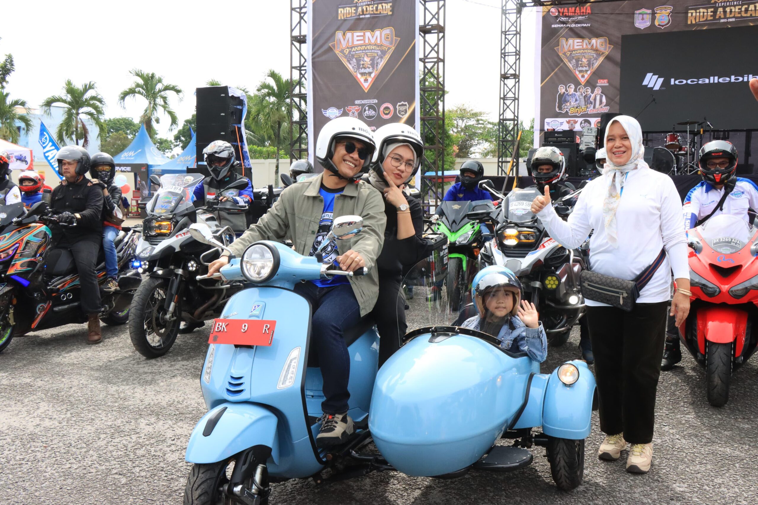 Wakil Wali Kota Hadiri Binjai Bikers Day 2025