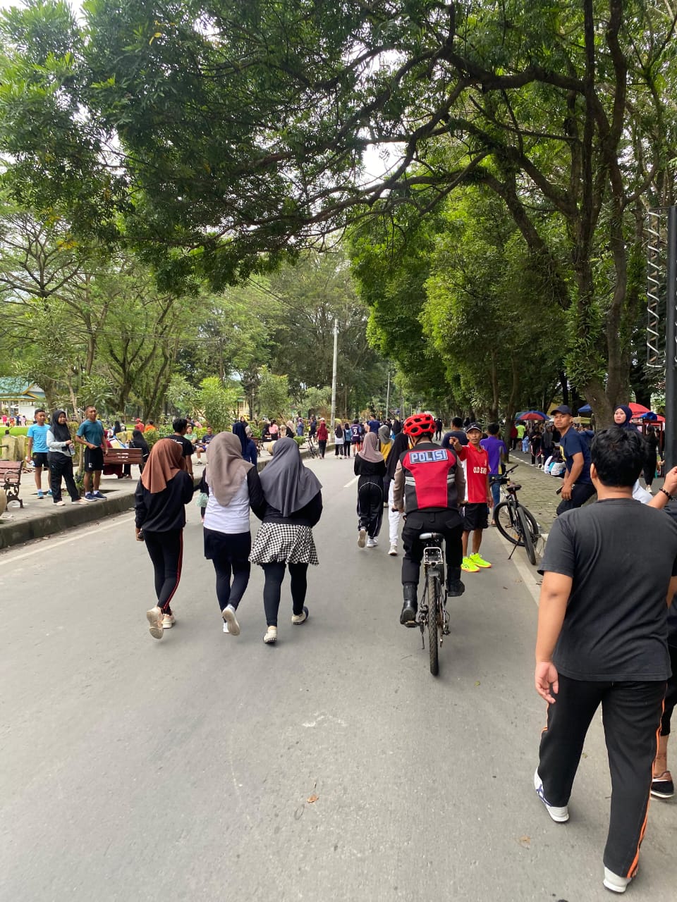Polres Langkat Patroli Sepeda Car Free Day