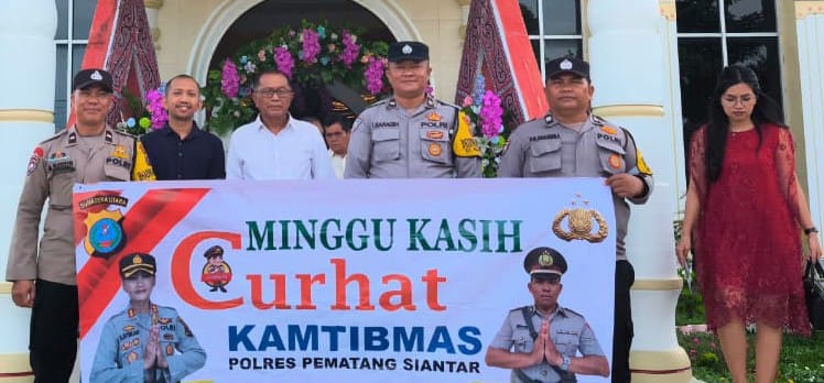 Polsek Siantar Marihat Minggu Kasih Curhat Kamtibmas