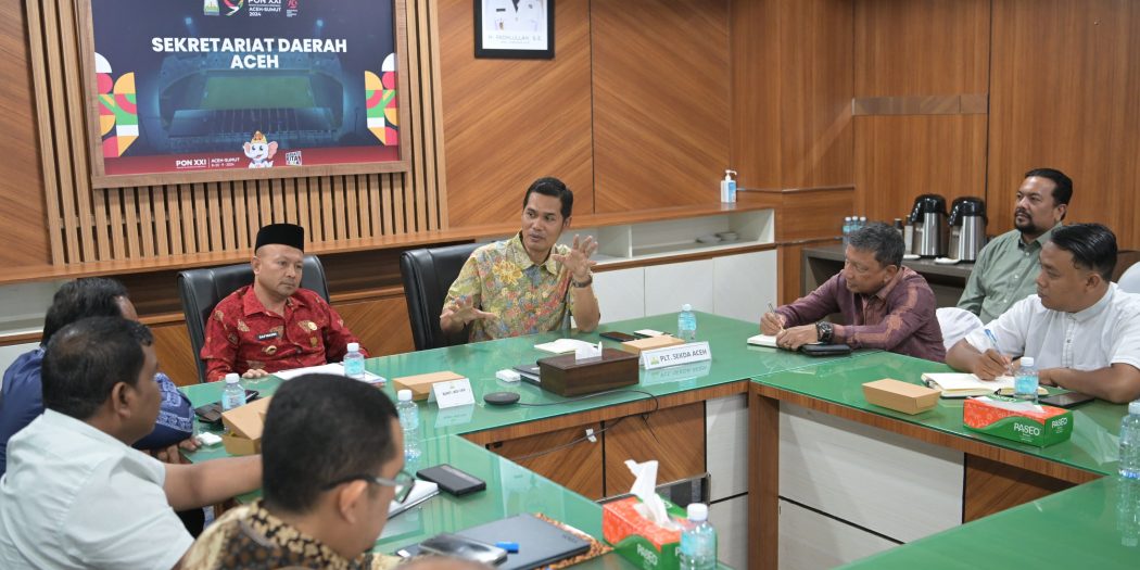 Plt Sekda Aceh Terima Audiensi Bupati Aceh Jaya, Bahas Persiapan PORA XV Tahun 2026