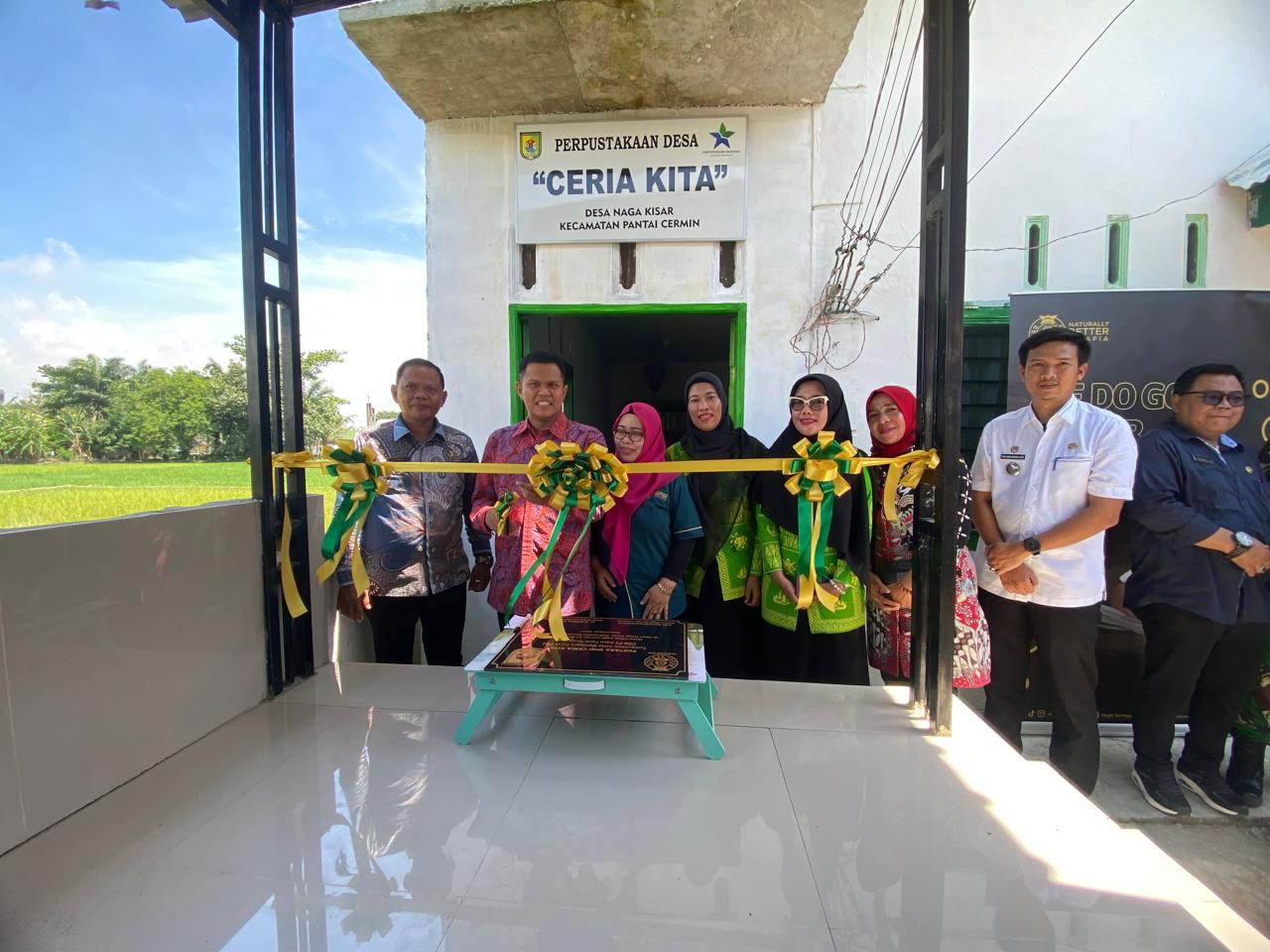 RSI Resmikan Perpustakaan Desa Ceria Kita Dan Bagikan Makanan Bergizi Untuk Anak Di Sergai