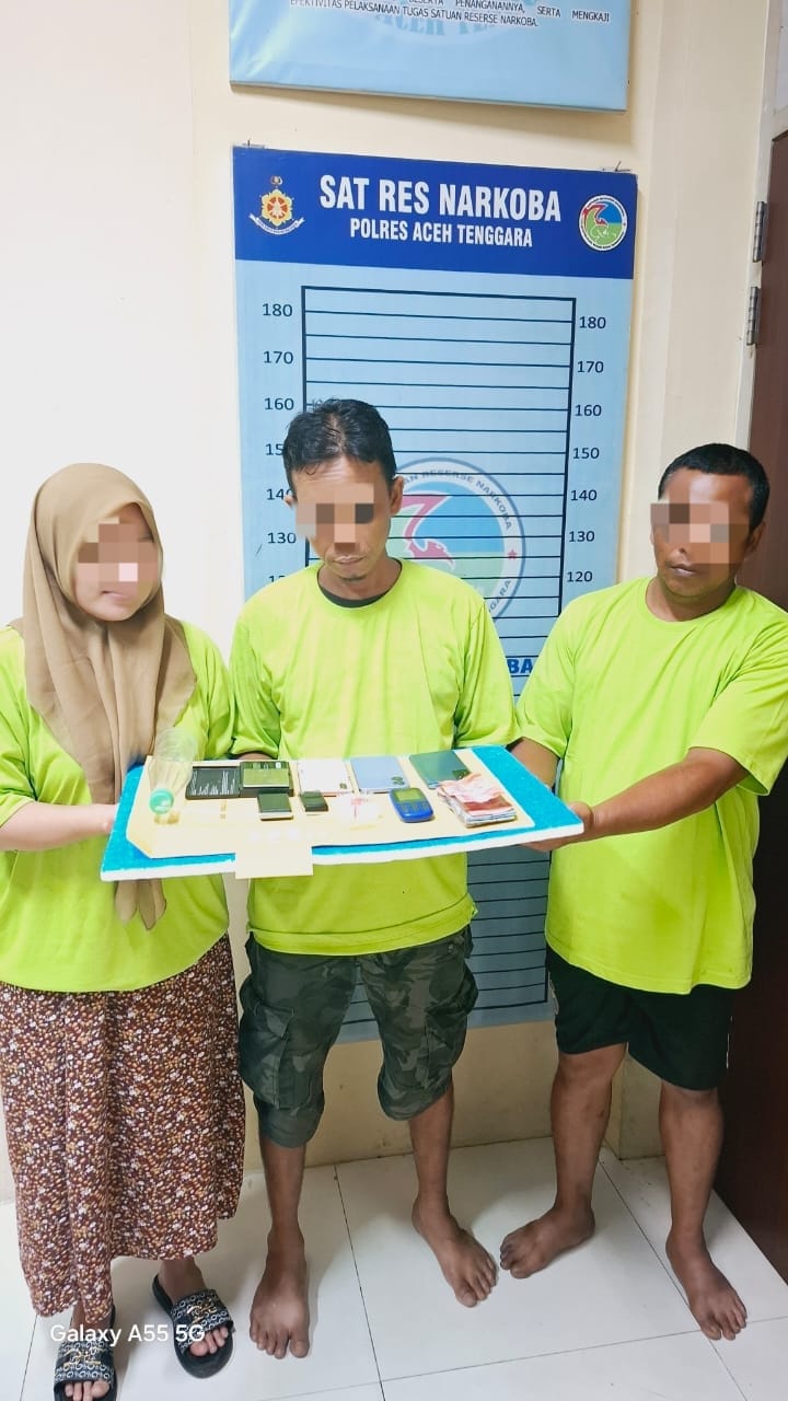 Tiga Warga Agara Diringkus Polisi Kasus Sabu