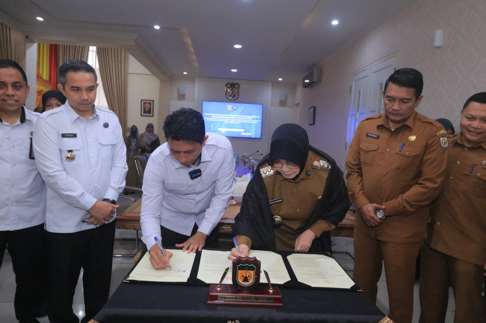 BNNP Aceh Dan Pemko Banda Aceh Teken MoU Percepatan P4GN