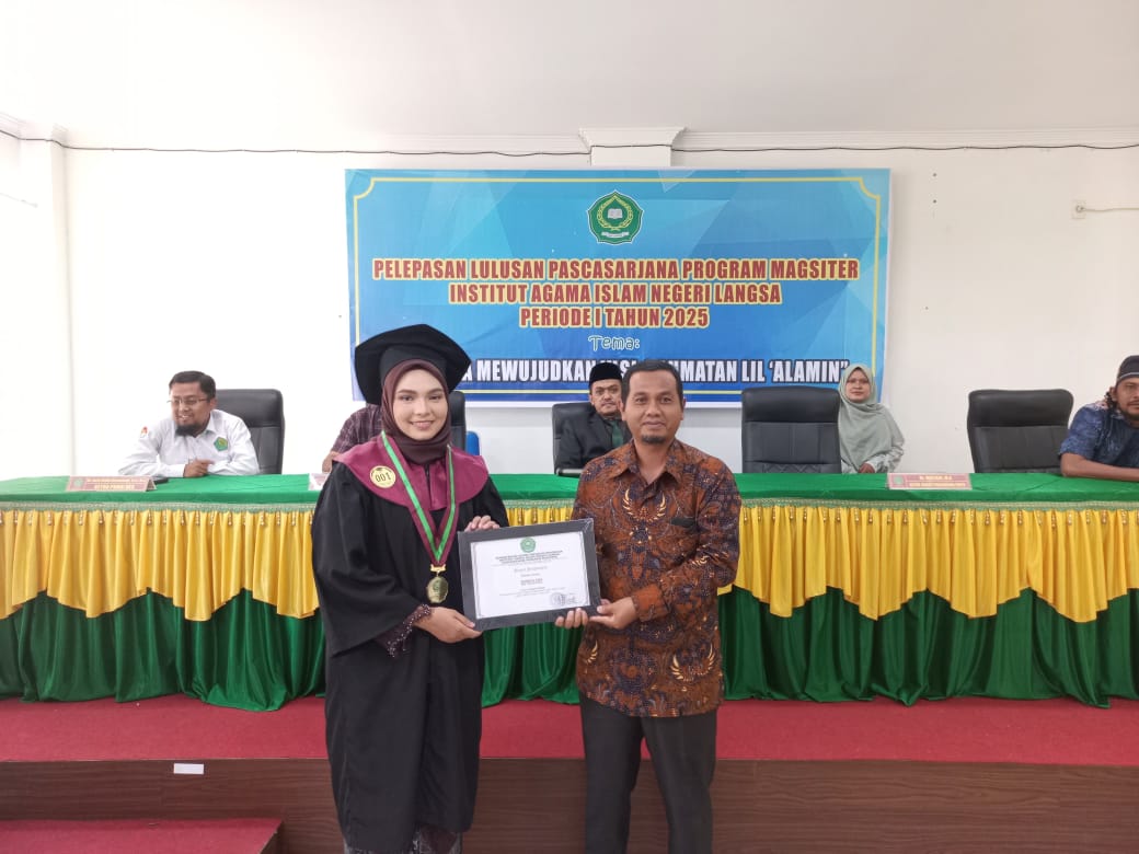 Khairun Nisa, Lulusan Terbaik Pascasarjana IAIN Langsa Dengan Tesis Berbahasa Arab