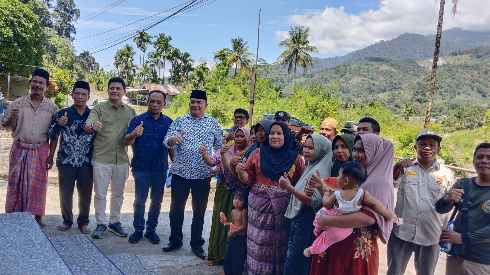Warga Bukit Baru Agara Dukung Penuh Pembangunan Jembatan Jalan Nasional
