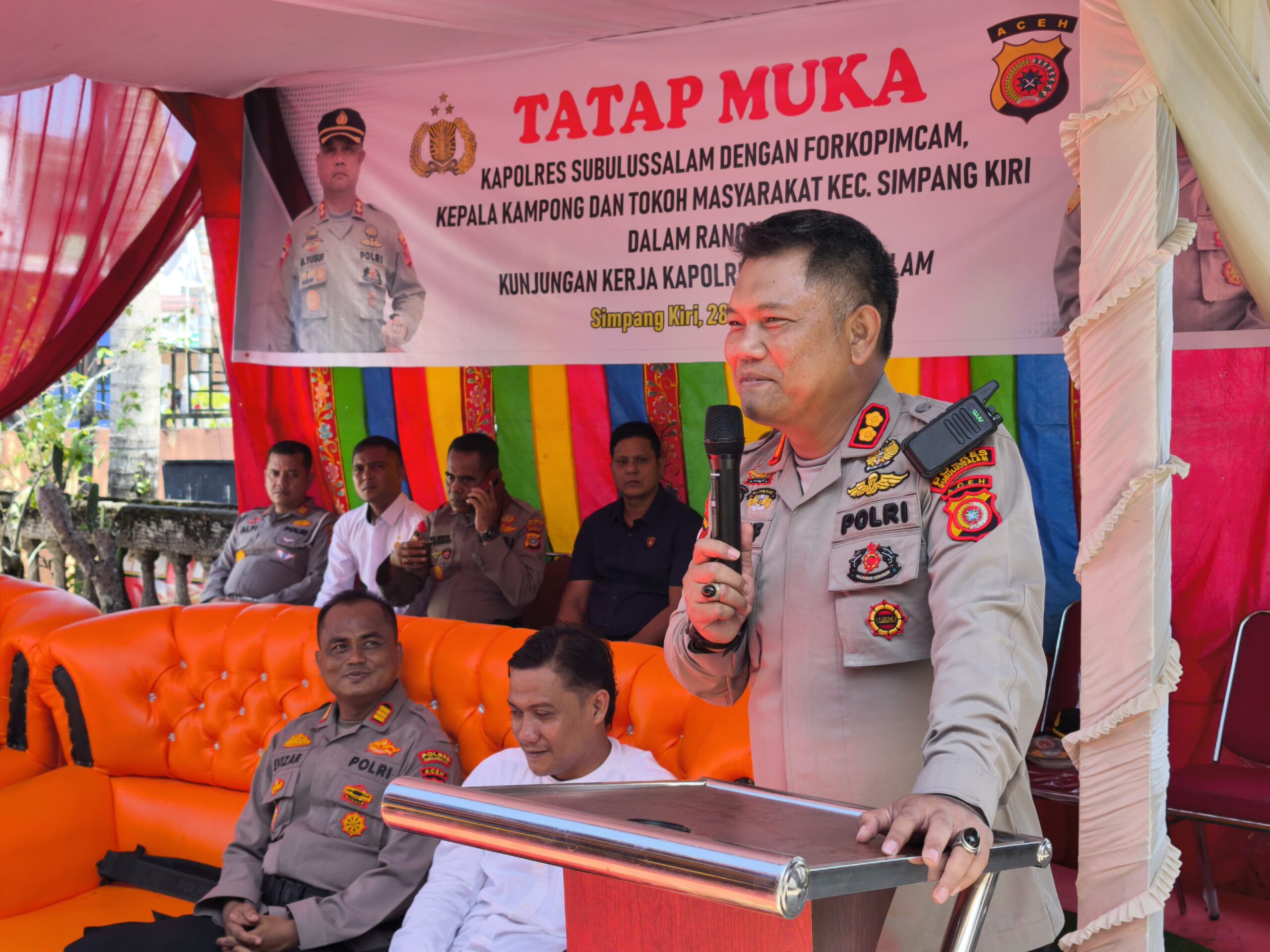 Kapolres Subulussalam Kunker Ke Polsek Simpang Kiri
