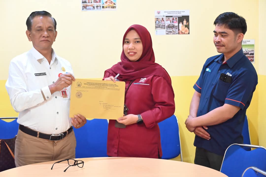 Disdukcapil Humbahas Kerja Sama Dengan PT Pos Indonesia