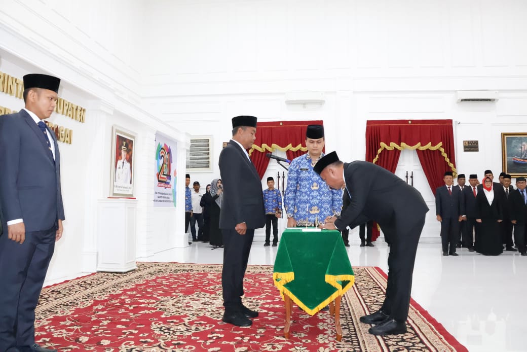 Dilantik Darma Wijaya, Suwanto Jabat Sekdakab Sergai