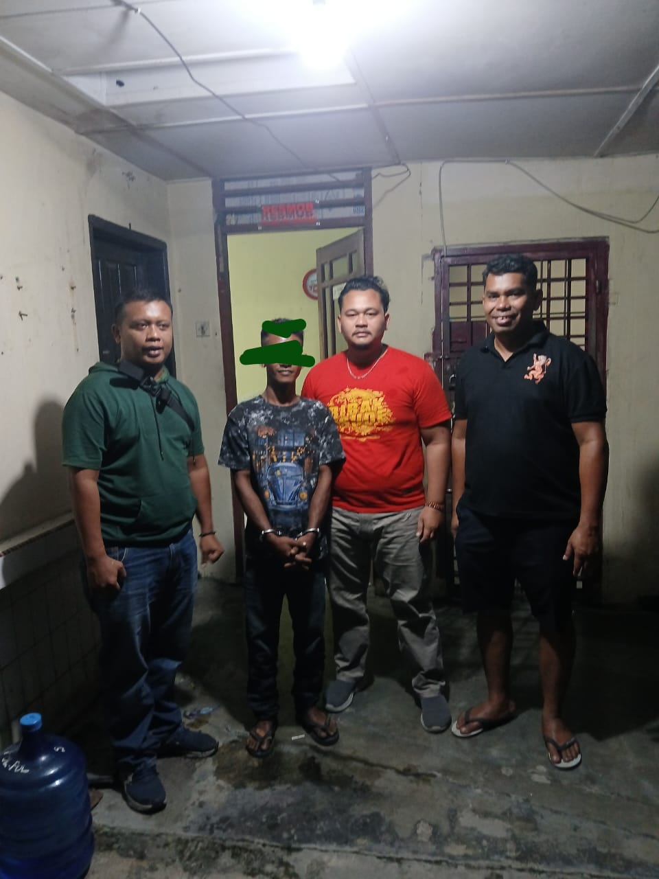 PolIsi Ringkus Residivis Pencuri AC Kantor Lurah Brandan Timur