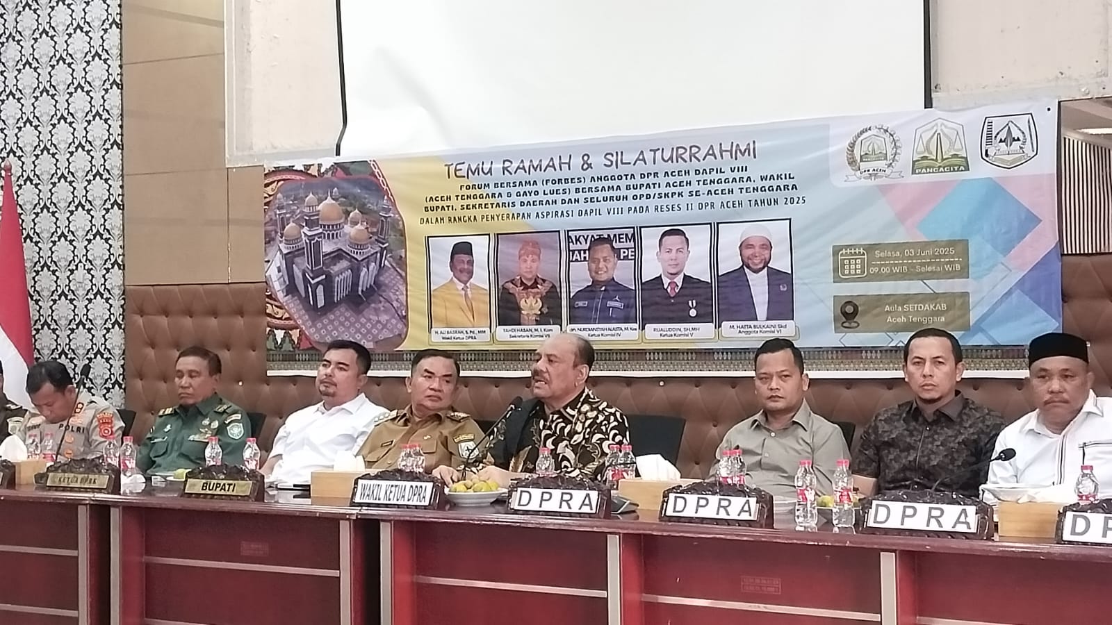 Bupati Salim Fakhry Hadiri Temu Ramah Forbes DPR Aceh Dapil VIII