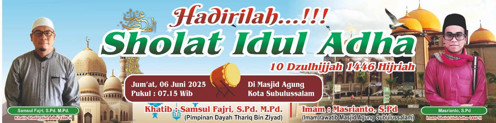 Besok, Kakan Kemenag Khatib Di Masjid Assilmi Subulussalam