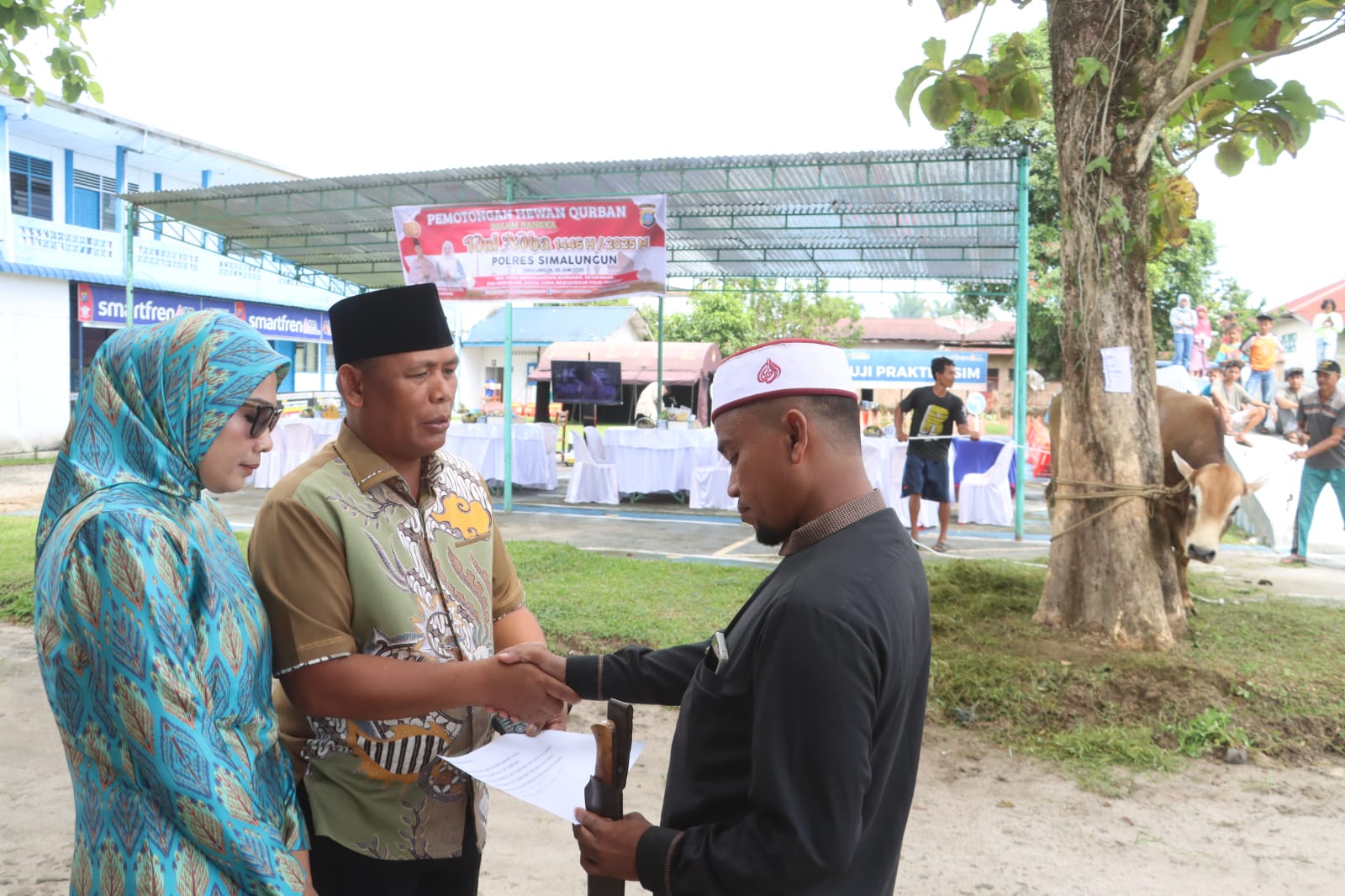 Polres Simalungun Sembelih 17 Hewan Kurban Idul Adha