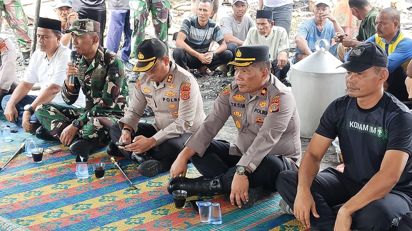 Dandim Dan Kapolres Agara Pastikan Pelayanan Terbaik Untuk Korban Kebakaran