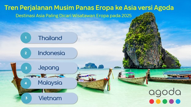 Agoda Ungkap Tren Perjalanan Musim Panas dari Eropa ke Asia: Indonesia Tempati Posisi Kedua Setelah Thailand