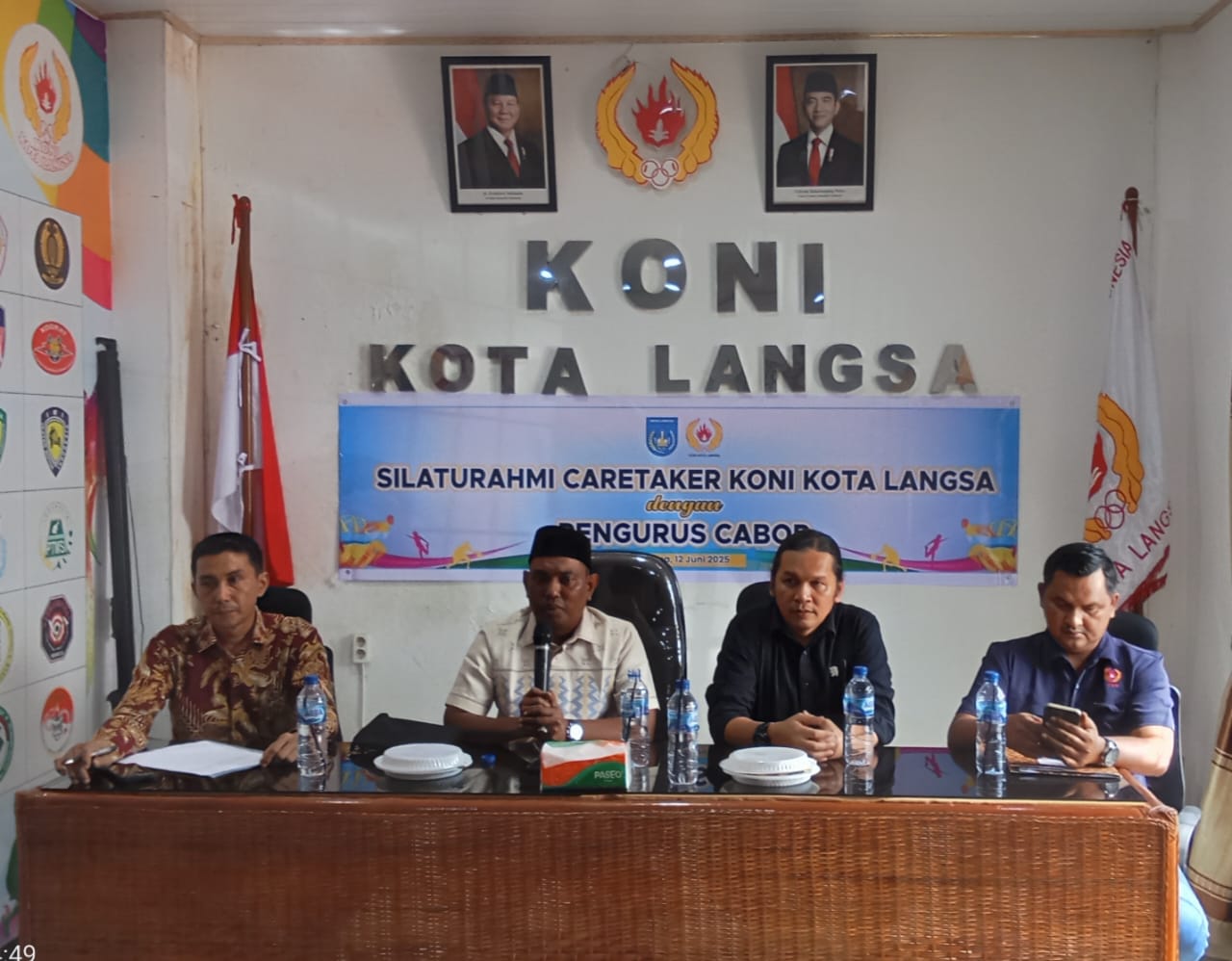 Caretaker KONI Langsa Silaturahmi Bersama Pengcab Bahas Musorkot