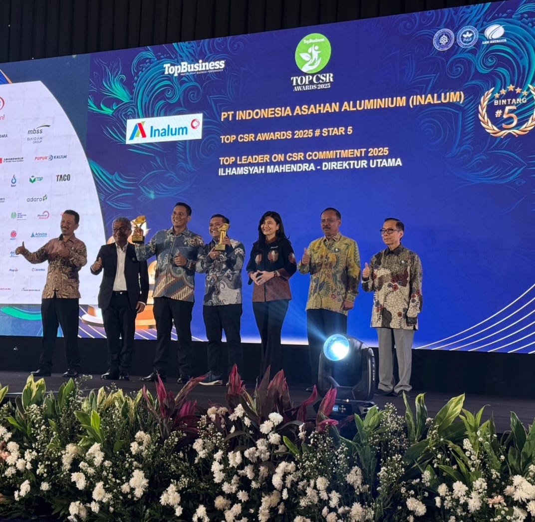 Inalum Raih Dua Penghargaan Di Ajang TOP CSR Awards 2025